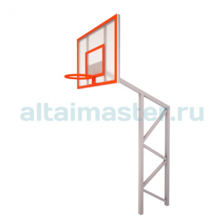 СО-84 Баскетбольное кольцо (оргстекло) - стойка полупрофессиональная